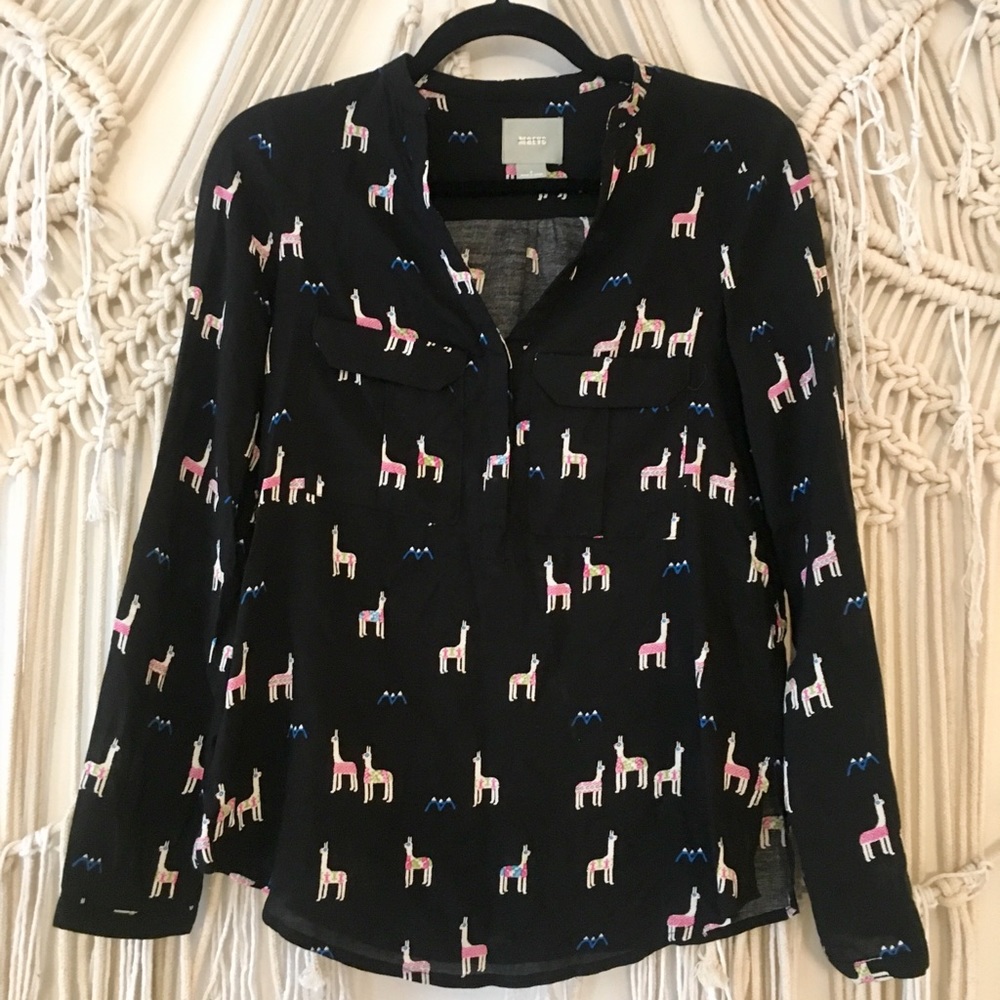 Anthropologie Maeve Llama Tunic